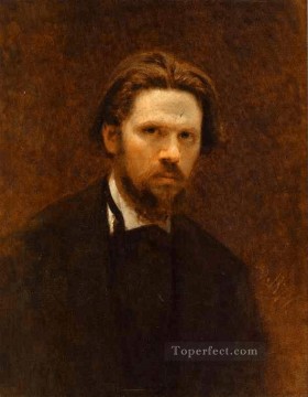  Kramskoi Oil Painting - Self Portrait Democratic Ivan Kramskoi